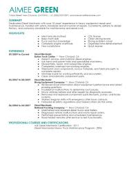 View this it resume sample to get an idea of what your resume should look like if the information system industry is on your horizon. Best Diesel Mechanic Resume Example Livecareer