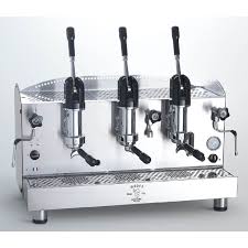 The strega is a manual lever machine (hence the massive lever atop its group head), but it also has a vibration pump. Coffee Machine Bezzera B2013 Al 3gr