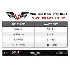 Vnk Leather Pro Weightlifting Belt Size S