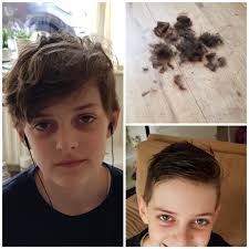 The boys' hair was getting fluffy, so it was time for a trim!  💇🏻‍♂️💇🏼‍♂️ During this time of quarantine, if you find yourself needing  to cut your boy's hair for the first