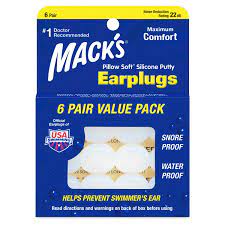 Pillow Soft Silicone Putty Ear Plugs