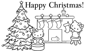 When we think of october holidays, most of us think of halloween. Happy Christmas Coloring Page Hello Kitty