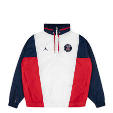 Nike Jordan x PSG Nylon Hooded Jacket - Asphaltgold