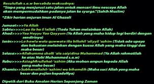 M alvin nur choironi13 januari 2021. Zikir Harian Anjuran Imam Al Ghazali Anjuran