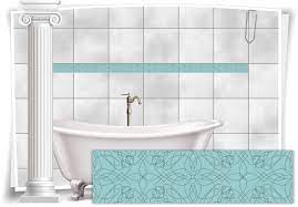 Diese led lichtleiste ist spritzwassergeschützt und verfügt über einen klebeschenkel zum einfliesen. Fliesenaufkleber Fliesen Bordure Aufkleber Vintage Nostalgie Retro Kuche Bad Wc Medianlux Shop