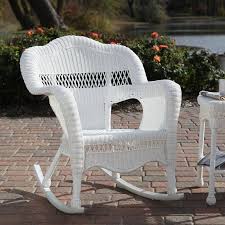 White All Weather Wicker Rocker Rocking Chair Wicker Rocking Chair Outdoor Rocking Chairs