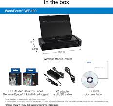 A printer's ink pad is at the end of its service life. Best Buy Epson Workforce Wf 100 Mobile Wireless Printer Black C11ce05201