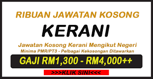 Jika anda sedang mencari kerja kosong 2019 maka anda berada di laman web yang betul. Ribuan Jawatan Kosong Kerani Di Seluruh Negara Jawatan Kosong Sabah