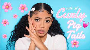 Cute Af Curly Pig Tails Baby Hairs Jasmeannnn Youtube Tail Hairstyle Baby Hairstyles Pigtail Hairstyles