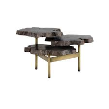 Made of decorative laminate, engineered wood and metal. Live Edge Wood Coffee Table Living Room Furniture Canada
