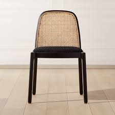 Nadia Black Cane Chair Reviews Cb2 Modern Dining Chairs Dining Chairs Rattan Dining Chairs