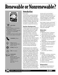 This is a worksheet that i use to reinforce the knowledge about natural resources: Renewable Or Nonrenewable