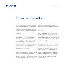 The role calls for a motivated and skilled dynamics 365 f&o functional consultant to be a part of a dynamic d365 consultancy services team. Https Www2 Deloitte Com Content Dam Deloitte Be Documents Careers Job Descriptions Financial Consultant Jobdesc 200x200 En Pdf