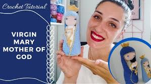 Part (1/2) English version Guadalupe virgin amigurumi Keychain tutorial