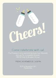 Cheers Bottles Baby Shower Invitations Joint Baby Showers Baby Shower Invitations Baby Shower