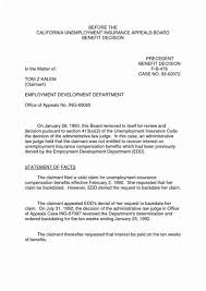 This is a formal request to appeal the decision made regarding the denial of my unemployment compensation benefits from the state of ohio. S A M P L E U N E M P L O Y M E N T L E T T E R F R O M E M P L O Y E R Zonealarm Results