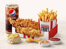 Combine panko and cornmeal in a shallow dish. Kfc S New Meal Deal Gets You Tenders And Secret Recipe Fries Fried Chicken Meal Deal Kfc Bowls Recipe