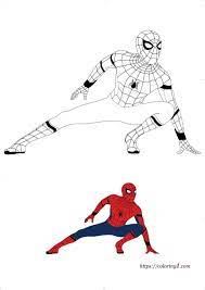 You can find here 2 free printable coloring pages of Spiderman Homecoming.  Collection of Su… | Spiderman coloring, Superhero coloring pages, Superman  coloring pages