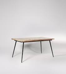 Find just the right table for your needs in a beautiful style and design at pottery barn. Ellis Industrial Medium Dining Table In Natural Mango Wood Matt Black Swoon