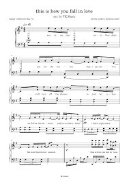 Story posted february 10, 2021 in arts & entertainment by jimmy lu. This Is How You Fall In Love Jeremy Zucker Chelsea Cutler Sheet Music For Piano Solo Musescore Com