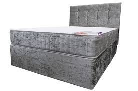 A bigger mattress, of course! Super King 6ft Crushed Velvet Divan Bed Set Factory Bedrooms