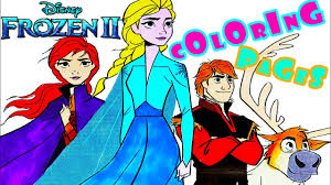 You can find activity pages like printable bookmarks and mazes, as well as coloring pages featuring anna, elsa, kristoff, sven, olaf and even bruni the salamander! Frozen 2 Coloring Pages Elsa Anna Olaf Kristoff Sven New Pages 2019 Youtube