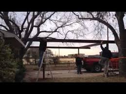 Mueller Steel Diy 24x24 Bolt Together Carport With Trim Youtube