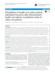 Now, it may seem like everything is more. Pdf Affordability Of Health Care Under Publicly Subsidized Insurance After Massachusetts Health Care Reform A Qualitative Study Of Safety Net Patients