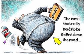 The phrase originally refers to a game that was played during the great depression. The Politics Of Kicking The Daca Can Down The Road Beyond Chron