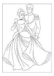 Cinderella And Prince Charming Coloring Pages Cinderella Coloring Pages Princess Coloring Pages Disney Coloring Pages