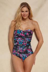 Anne Cole Twist Front Bandeau One Piece