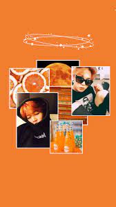 Jimin Aesthetic Wallpaper Park Jimin Jimin Wallpaper Orange Aesthetic Wallpaper
