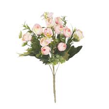 With types of wildflowers including purple wildflowers, yellow wildflowers, wild white flowers, berry stems, and artificial berries your fake flower arrangement will look fresh cut from the field, but last forever! Artificial Flower Bouquet Silk Cloth Fake Floral Decor Rose Bud Bouquet Light Pink Walmart Com Walmart Com