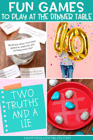Fun Games To Play At The Dinner Table In 2020 Dinner Party Games Fun Games Games To Play