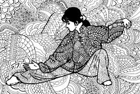 Coloring Page Tai Chi Tai Chi Tai Chi Qigong Tai Chi Exercise