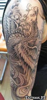 Black And White Phoenix Tattoo Pin On Phoenix Tattoo
