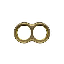 Рамка (восьмерка) Дуб коричневый с золотой патиной для наружного монтажа