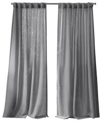 Bella Window Curtain Panel With Hidden Tab Top Set Of 2 Winter White 54 X84 Traditional Curtains By Amalgamated Textiles Usa