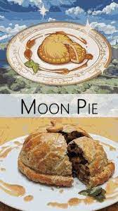 Moon Pie From Genshin Impact French Pithivier Gifrecipes In 2021 Moon Pies Food Videos Food Processor Recipes