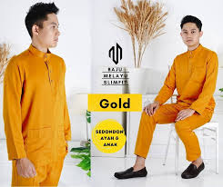 Tutorial meracik cat warna gold. Baju Melayu Slim Fit Warna Gold