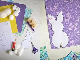 Ostern steht vor der tür. Ostergirlande Basteln Diy Bastelidee Fur Ostern Mit Osterhasen Vorlagen Meinestube