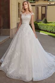 Exquisite Tulle Lace Bateau Neckline A Line Wedding Dresses With Lace Appliques Wedding Dresses Lace Ballgown Lace Wedding Dress Vintage Ball Gowns Wedding