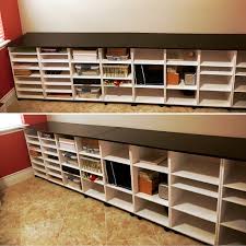 Craft Desk Using Michaels Recollections Storage Units And Handmade Desk Top Craft Storage Crafty Michaels P Handmade Desks Craft Desk Craft Room Design