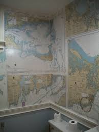 Nautical Chart Map Wallpaper Want To Cover The Ceiling In