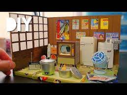 606 diy 100均 miniature 和室 dollhouse 日立のなつかし昭和家電 japanese style youtube 和室 100均 ランチョンマット