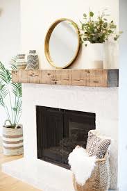 Wood Beam Fireplace Mantel Home Fireplace Farm House Living Room Fireplace Design