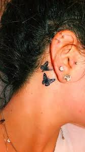 Small Tattoos Behind Ear Tattoos Neck Tattoos Women Cute Tattoos For Women