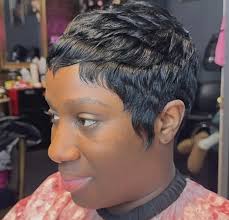 Human Hair Pixie Wig] Real Human Hair 4-Inch Straight Pixie Wig for Women