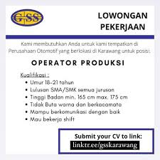 Info lowongan kerja yayasan global cikarang 2019. Lowongan Kerja Karawang Sekitarnya Publicaciones Facebook