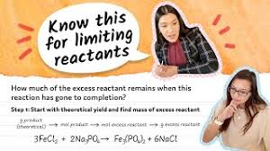 What's the difference in a balanced equation between oxygen, limited oxygen and excess i mean, why doesn't the phosphorus just form a lot of p4o10 and then just a few molecules of p4o6 with the few leftover o2 molecules, or. Stoichiometry Limiting Reactant Left Over Excess Reactant Percent Yield Study Chemistry With Us Youtube